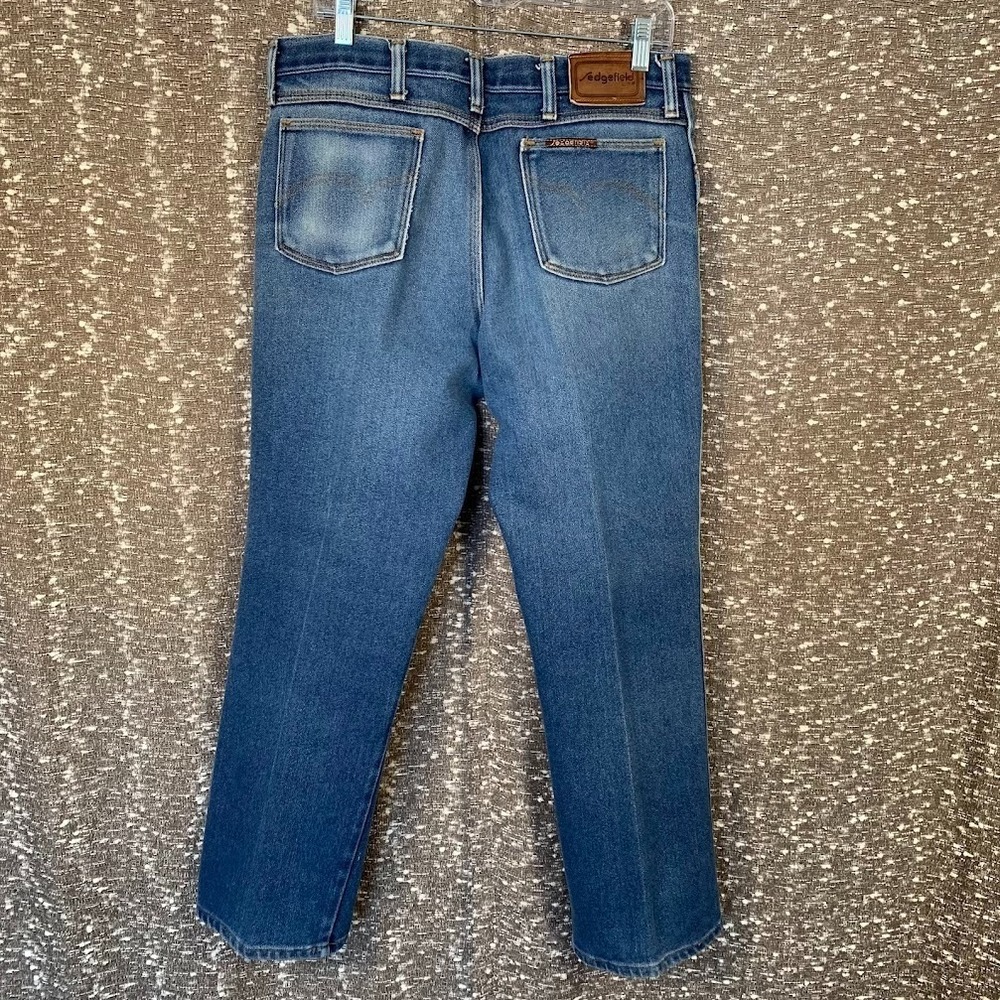 Vintage Sedgefield Denim Blue Jeans Straight Leg Western Men's 36x30 Made in USA